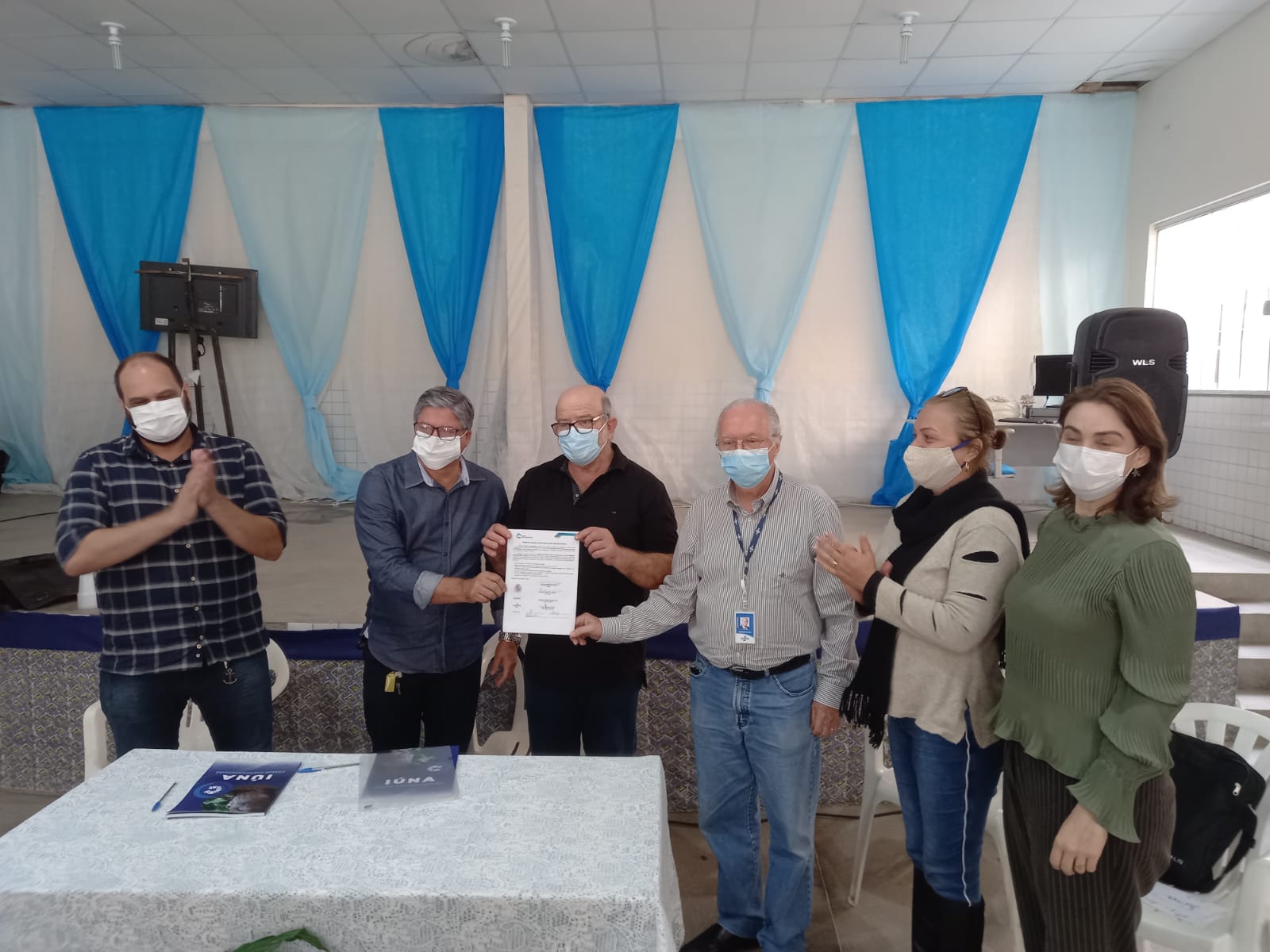 Pela manh&atilde;, foi entregue o plano de a&ccedil;&atilde;o para o prefeito Rom&aacute;rio Batista Vieira, de I&uacute;na